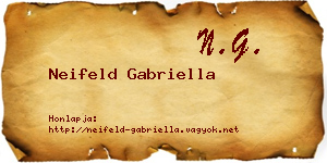 Neifeld Gabriella névjegykártya