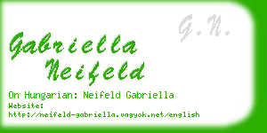 gabriella neifeld business card